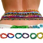 Fashion 80cm Elastic BOHO Baya Perle Hanche Pour Femmes Africaine Belly Beads Body Chain Waist Beads Strand for Jewelry Women