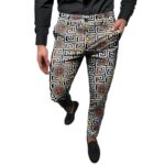 Hot Sale Men's Flat Front Slim Mid Waist Casual Office Skinny Dress Pants for Autumn Season - Image 5