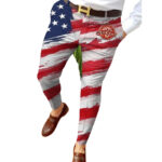 Hot Sale Men's Flat Front Slim Mid Waist Casual Office Skinny Dress Pants for Autumn Season - Image 4