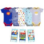 Short Sleeve Cotton Printed Jumpsuit Knitted Baby Rompers Casual Soft Cute Button for 0-24 Months Baby Clothes - Image 3