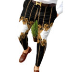 Hot Sale Men's Flat Front Slim Mid Waist Casual Office Skinny Dress Pants for Autumn Season